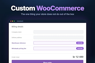 customize your woocommerce store with custom functionality