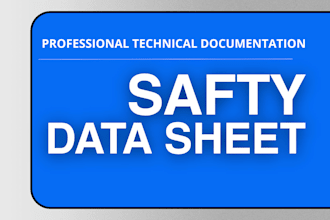 format safety data sheet for product or material