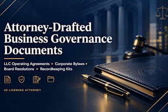 custom corporate resolutions and board consents as a US attorney