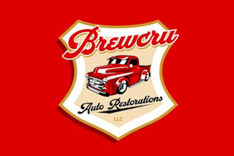 design automotive restoration restomods firm logo