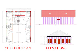 draft architectural blueprint for 2d house plan,floor plan for permit drawings