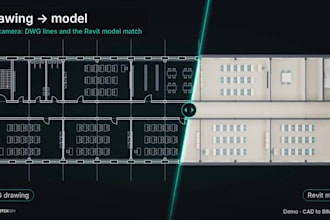 convert your cad ifc or PDF drawings into a revit bim model