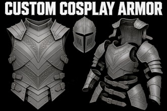 sculpt custom wearable 3d cosplay armor helmet mask cosplay creation stl files