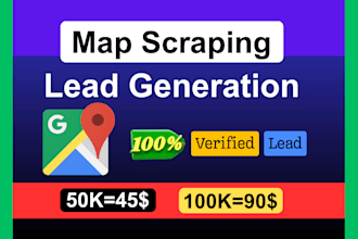 provide b2b email list from google map data scraping for lead generation
