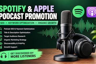 do spotify podcast promotion and  apple podcast marketing for organic growth