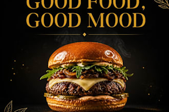 design eye catching food posts for your cafe or bakery