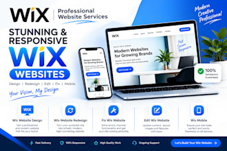 wix website design wix website redesign wix fix wix website edit wix mobile