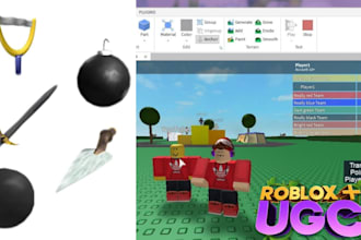 create roblox 3d model, weapon, clothes, or roblox ugc, map, environment