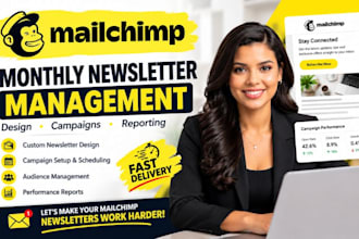 setup mailchimp monthly newsletter management mailchimp newsletter setup