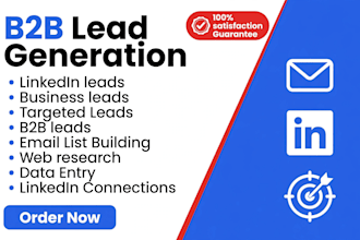 do b2b lead generation email list linkedin research