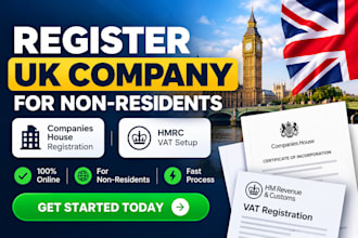 register UK company for non residents with hmrc vat setup
