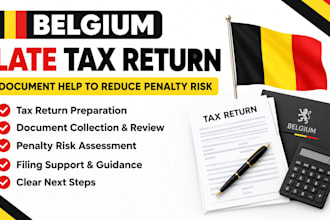 prepare late belgium tax return with document help to reduce penalty risk