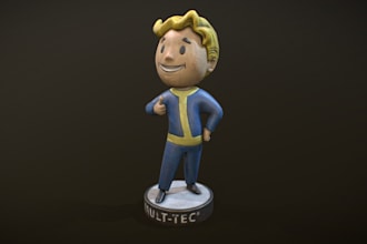 reate custom 3d bobblehead, funko pop caricature and stl model