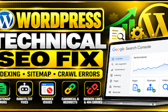 fix wordpress technical SEO, indexing and sitemap errors
