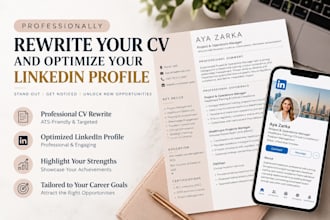professionally rewrite your ats friendly resume and CV
