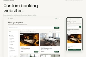 build a responsive booking frontend for rental spaces