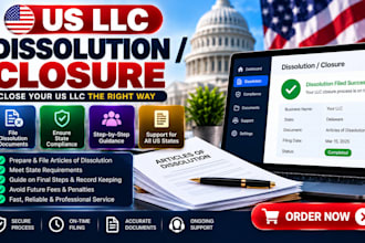 dissolve your US llc and handle closure filing non US resident