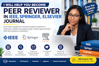 help you become peer reviewer in ieee, springer, elsevier journal