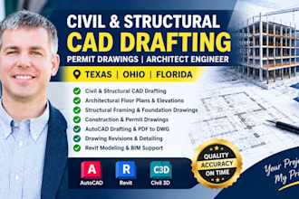 create permit drawings, 2d floor plans, architectural and mep drawing oh, nj, nv