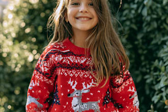 create ugly christmas sweater and sweatshirt design
