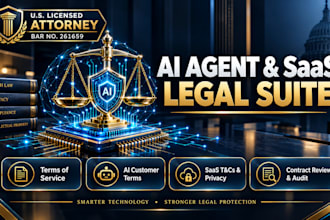 draft ai saas terms and conditions and privacy policy agreements