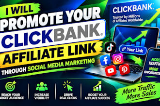 promote your clickbank affiliate link on social media