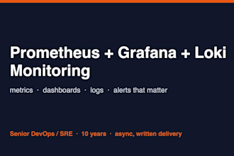 set up prometheus, grafana and loki monitoring with alerts