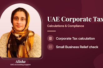prepare uae corporate tax calculations and ct return working papers