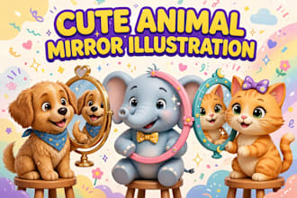 create cute 3d baby elephant character for kids book