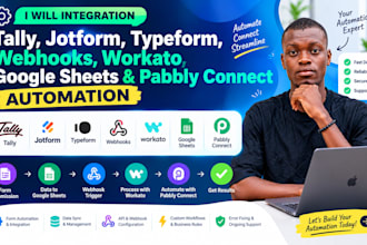 integration tally jotfom typeform webhooks workato googlesheet pabbly connect