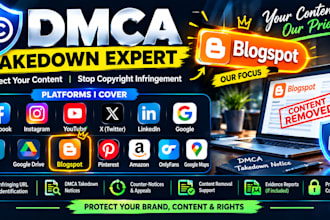 onlyfans and blogspot dmca takedown and content protection
