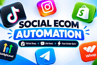 setup audit shopify telegram tiktok ghl shop manychat ig fb wa dm bot automation