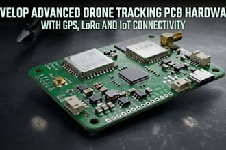develop advanced drone tracking pcb hardware with gps, lora and iot connectivity