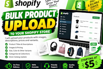 bulk upload shopify products with images and variants