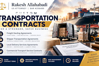 prepare an ironclad commercial transport service contract for your business