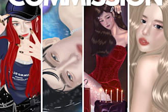 art illustration for game character and human based