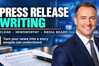 write SEO press releases and news articles for brands startups product launch PR
