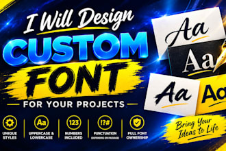 create a professional custom font in ttf and otf formats