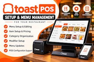 set up your toast pos menu and restaurant items