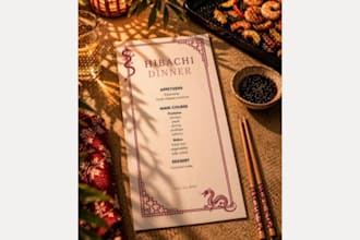 wedding menu design for wedding