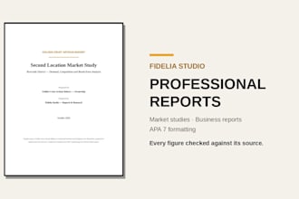 professional report writing and apa 7 formatting