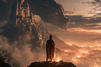 design fantasy book cover, fantasy book cover design art