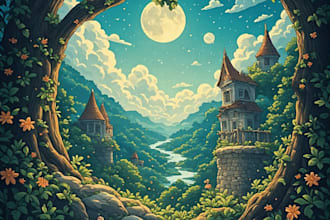 make illustrations using ai, picture book illustrator