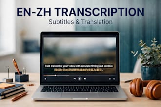 transcribe mandarin audio and create chinese english subtitles