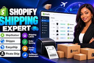 configure shopify shipping apps shipstation shippo easyship pirate ship
