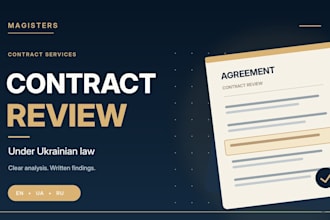 review and analyze your contract under ukrainian law