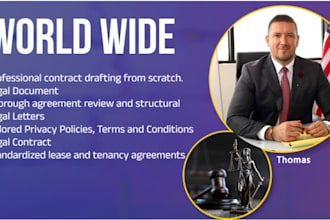 draft business contracts, ndas, legal contract and legal agreements