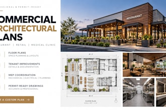 design florida architectural plan for commercial retail store mep permit