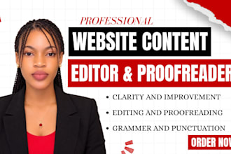 be your SEO website content writer and proofreader