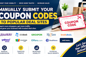 do manually coupon code submitting to popular deals sites